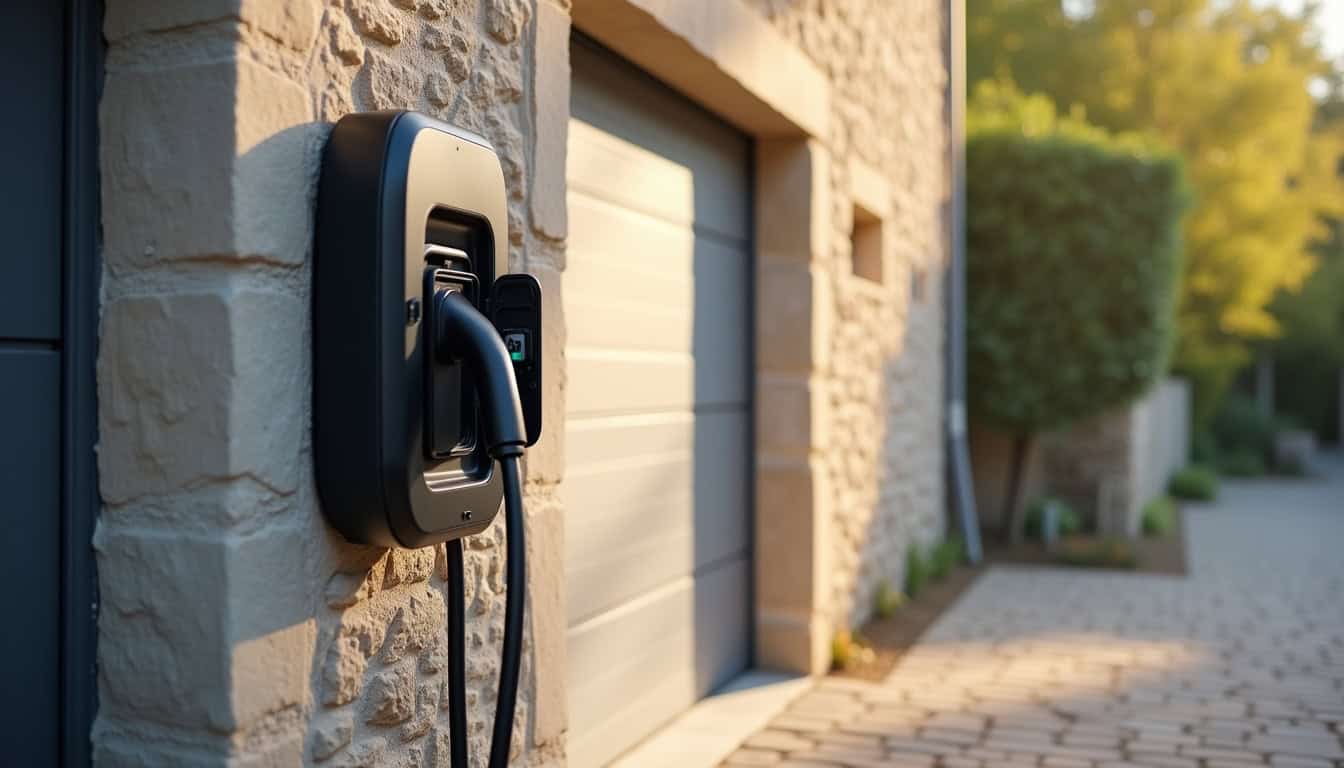 Installation d'une borne de recharge électrique dans un garage à Caylus