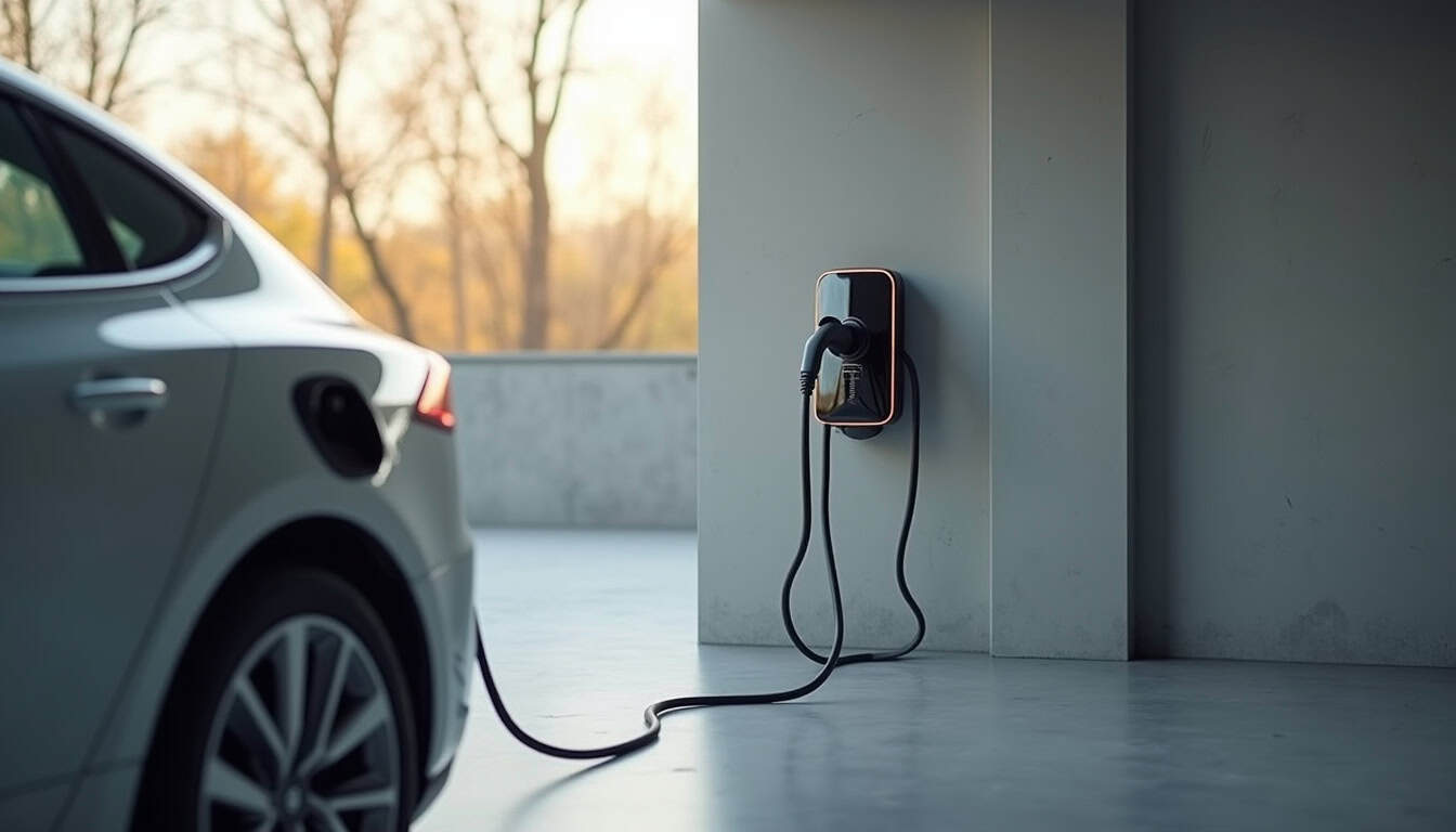Installation d'une borne de recharge électrique dans un garage à Drémil-Lafage