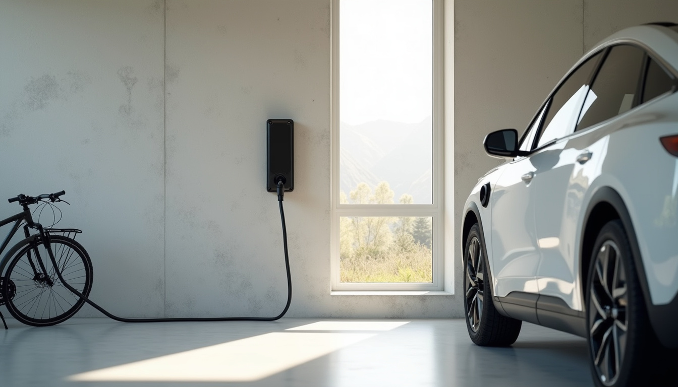 Installation d'une borne de recharge électrique dans un garage à Entrange