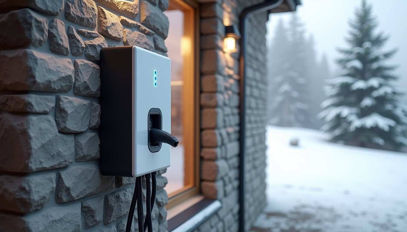 Installation d'une borne de recharge électrique dans un garage à Les Gets