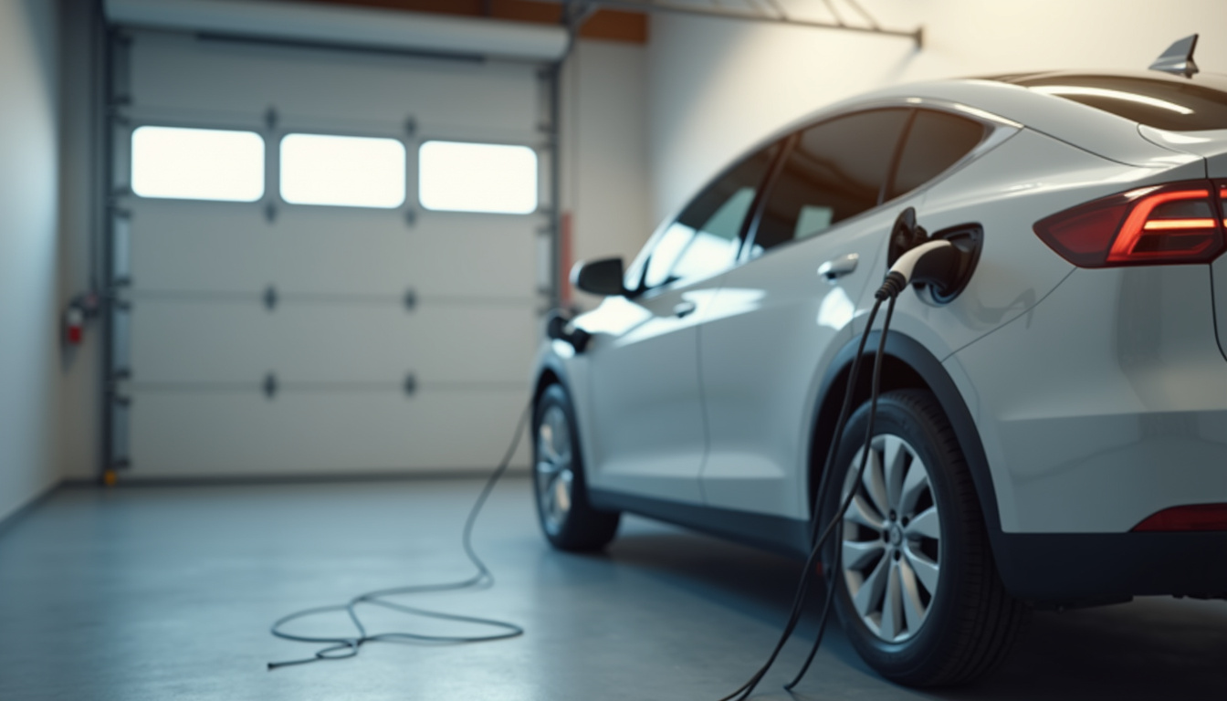 Installation d'une borne de recharge électrique dans un garage privé à Colombier-Saugnieu