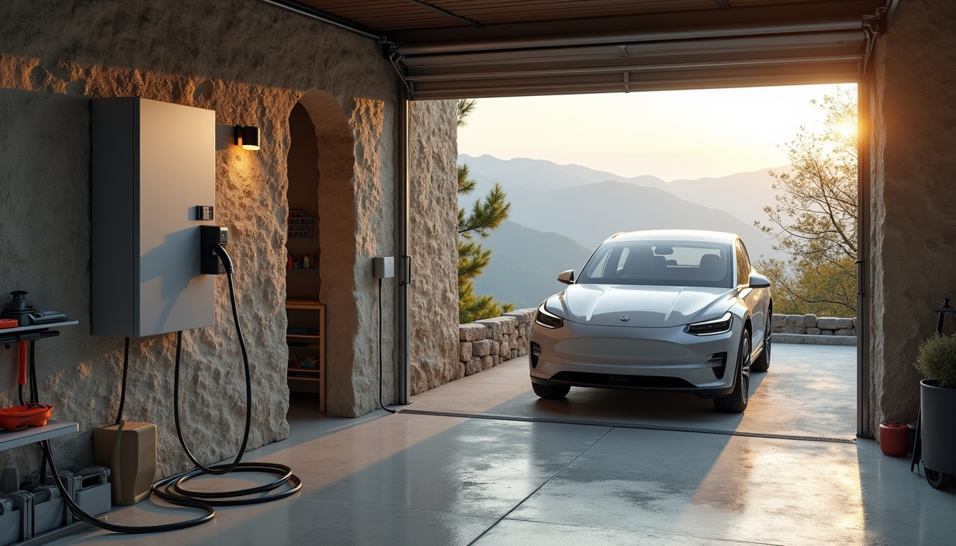 Installation d'une borne de recharge électrique dans un garage privé à Prats-de-Mollo-la-Preste