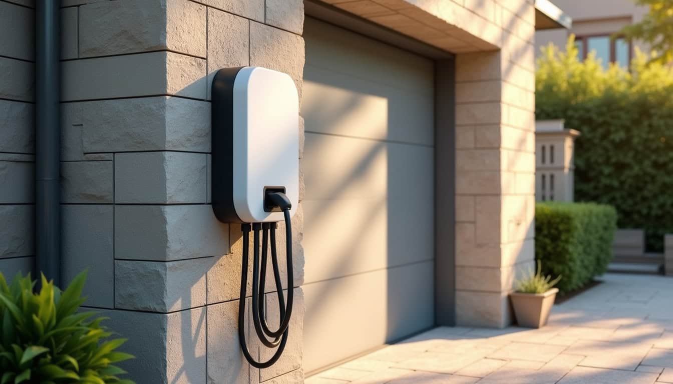 Installation d'une borne de recharge électrique dans un garage privé à Saint-André-de-Roquelongue