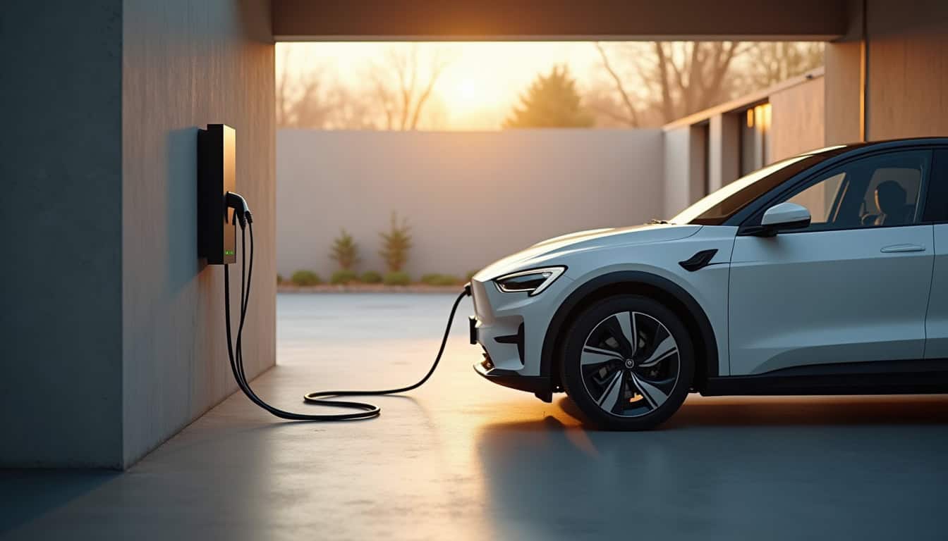 Installation d'une borne de recharge électrique dans un garage privé à Sentheim