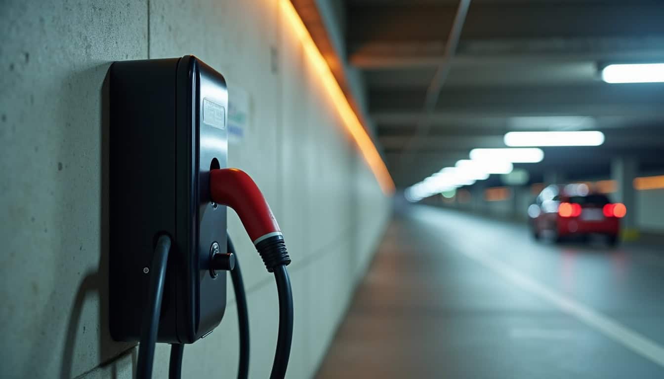 Installation d'une borne de recharge électrique dans un parking de copropriété à Montreuil