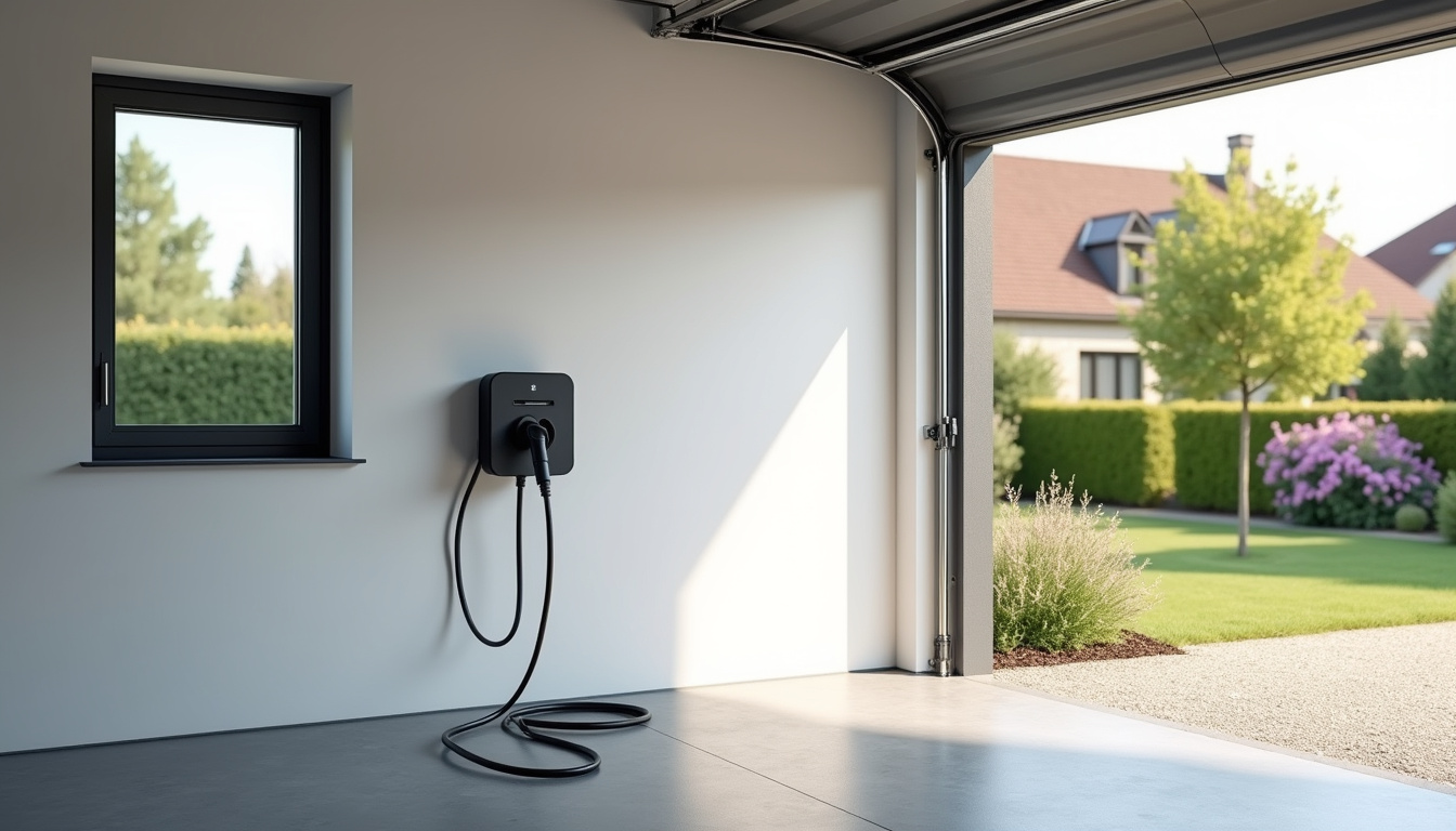 Installation d'une borne de recharge électrique dans une maison à Abondant