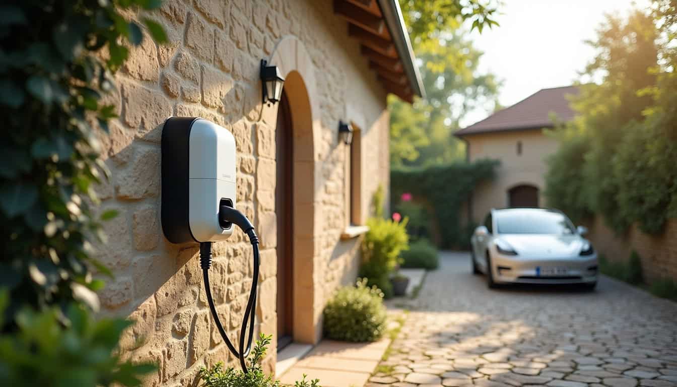 Installation d'une borne de recharge électrique dans une maison à Reilhac