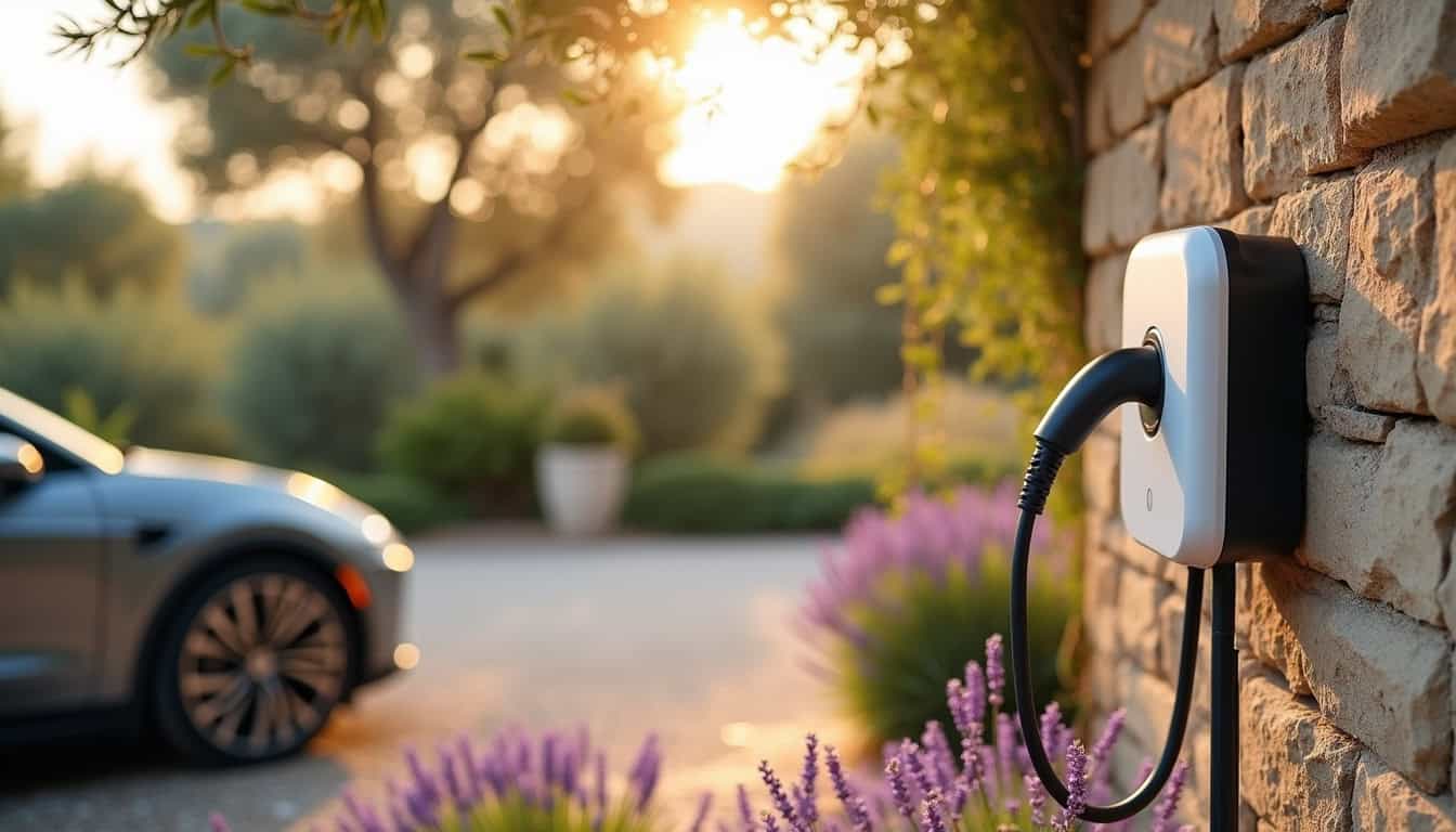 Installation d'une borne de recharge électrique dans une propriété à Villecroze