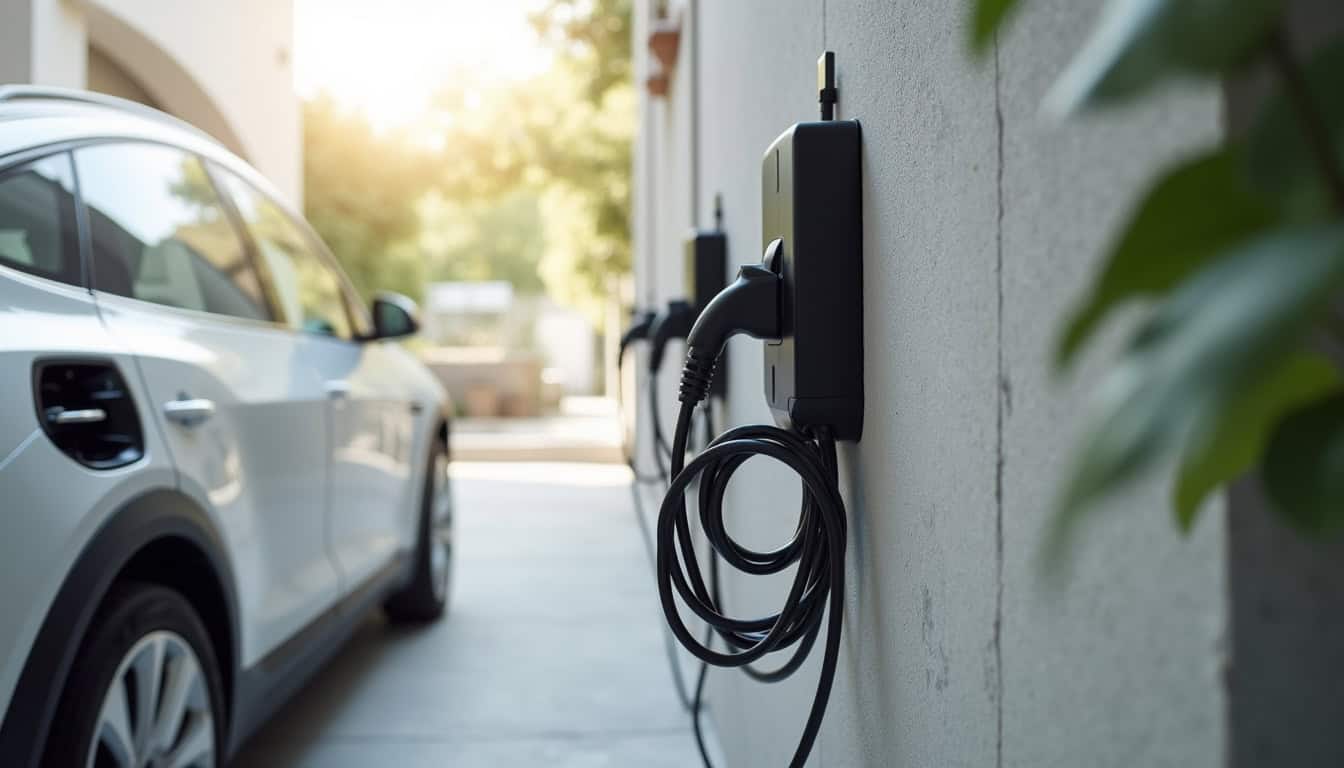 Installation d'une borne de recharge électrique de type 2 dans un garage à Villiers-Saint-Georges