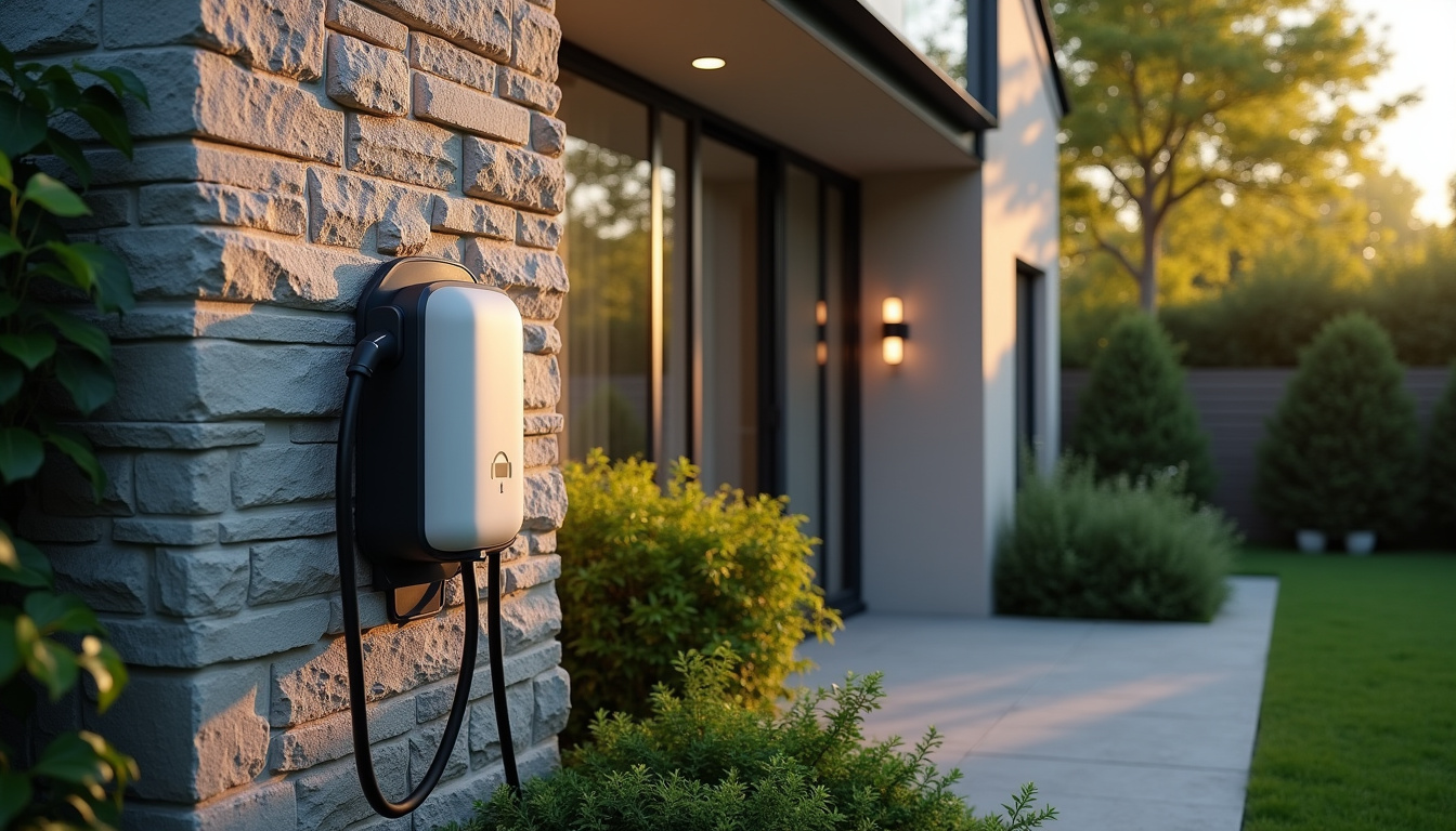 Installation d'une borne de recharge électrique devant une maison à Froges