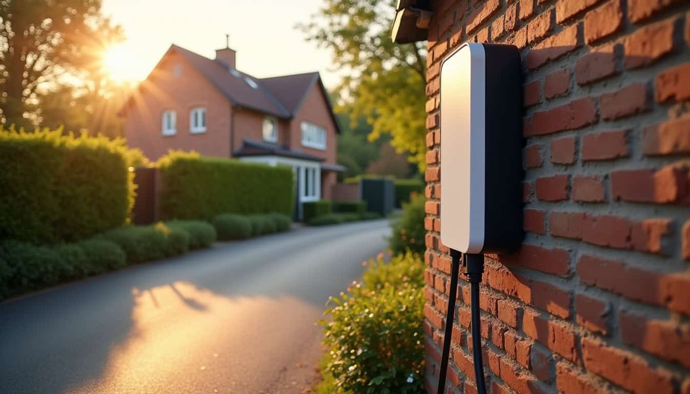 Installation d'une borne de recharge électrique devant une maison à Igney