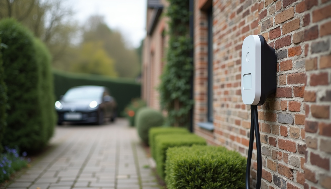 Installation d'une borne de recharge électrique devant une maison à Limeray