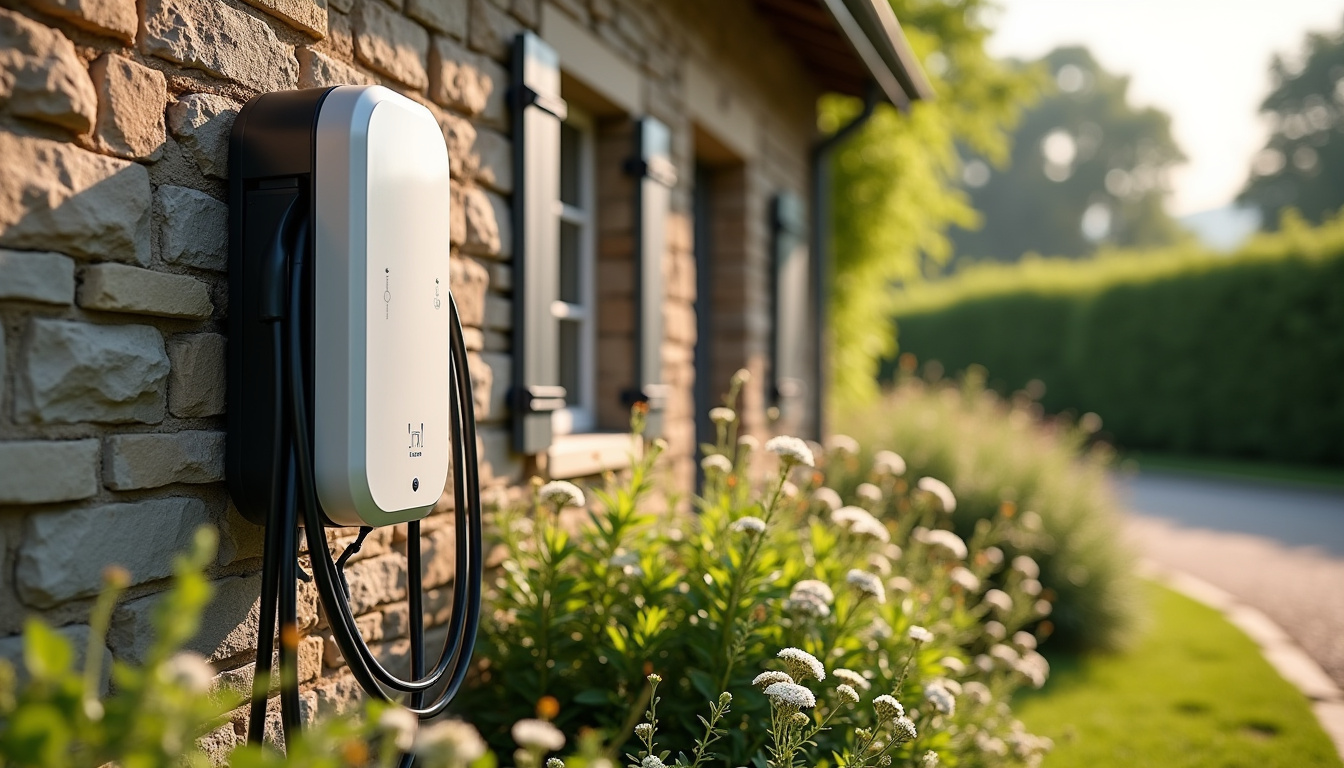 Installation d'une borne de recharge électrique devant une maison à Lit-et-Mixe