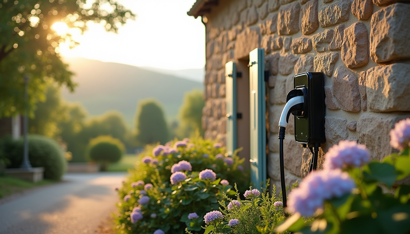 Installation d'une borne de recharge électrique en extérieur à Montfort-en-Chalosse