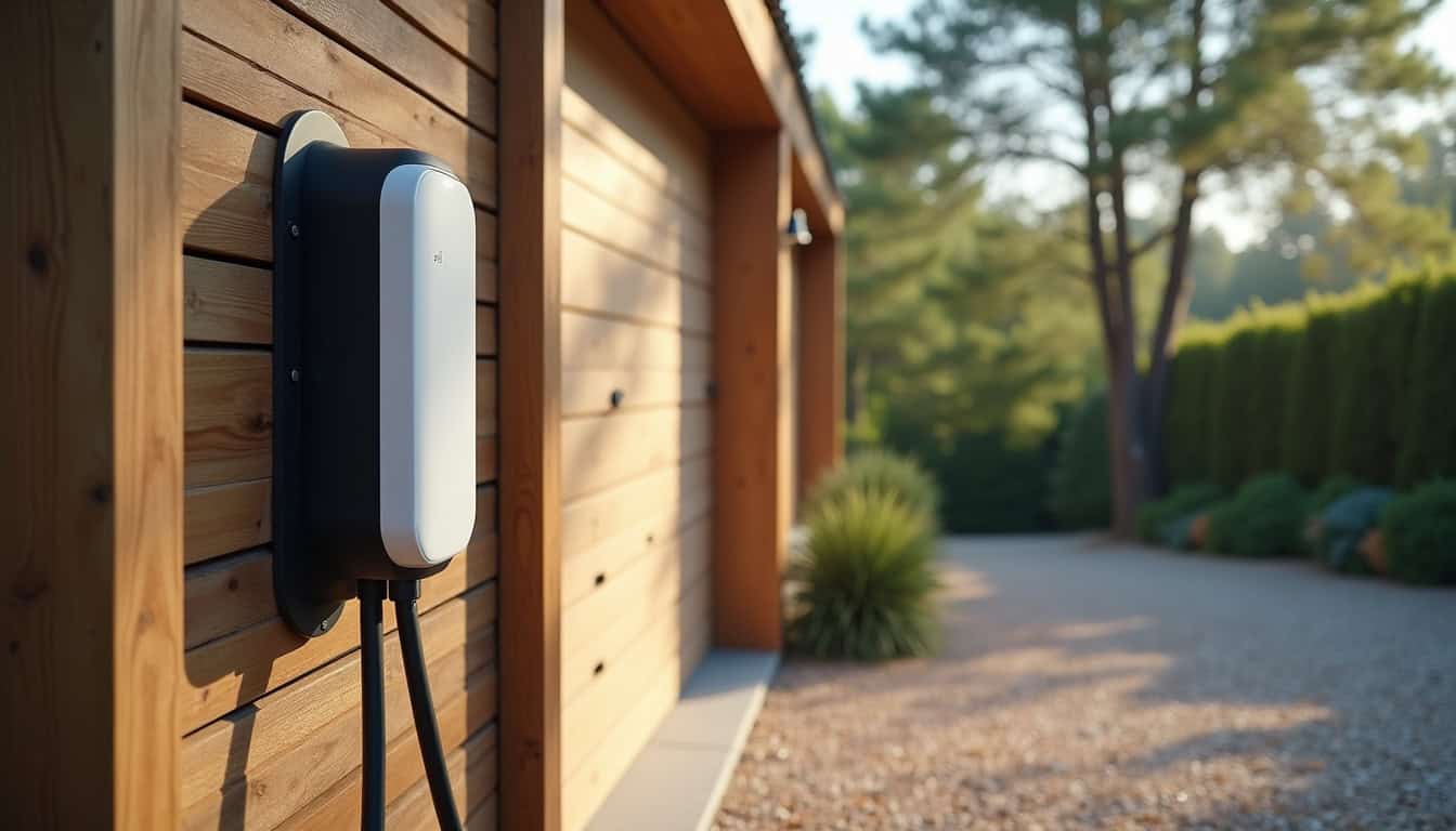 Installation d'une borne de recharge électrique en extérieur à Saint-Julien-en-Born