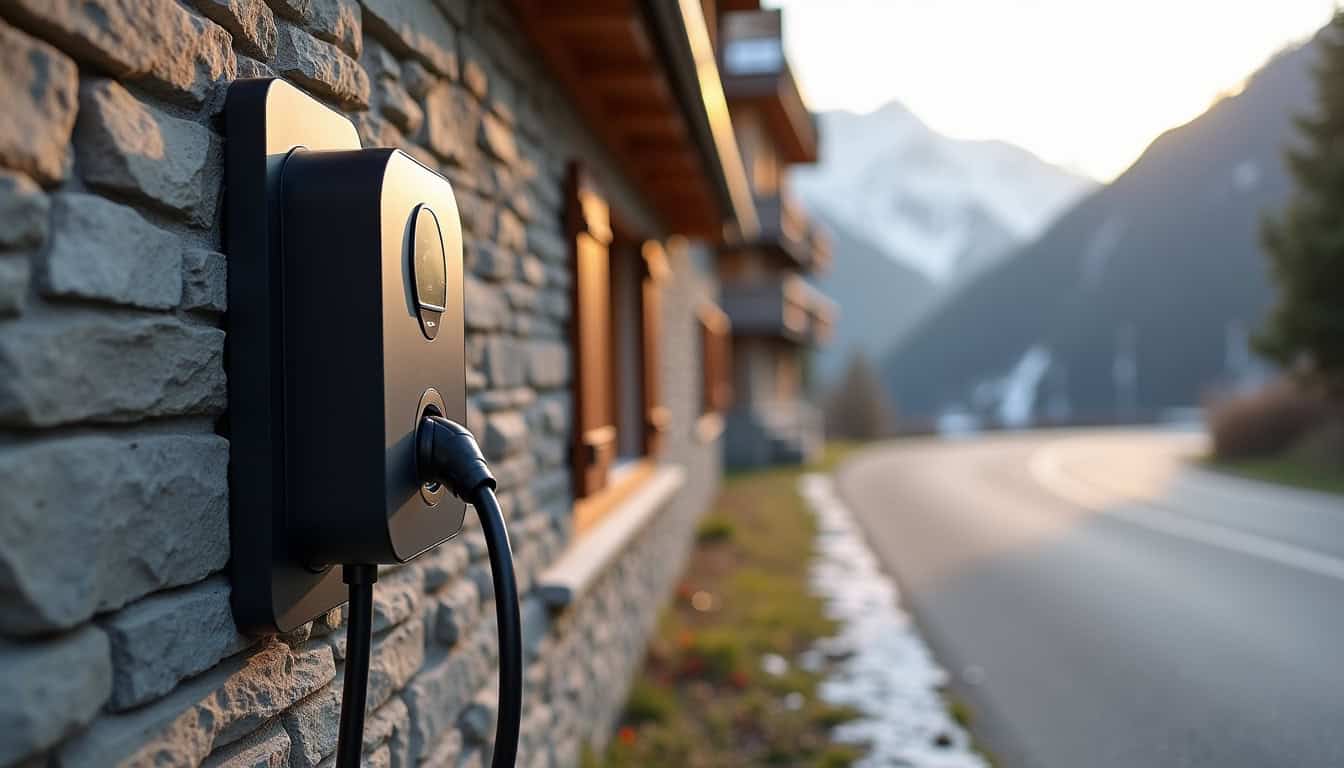 Installation d'une borne de recharge électrique en extérieur à Saint-Rémy-de-Maurienne