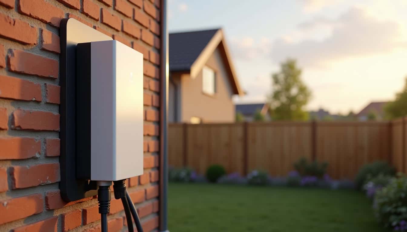 Installation d'une borne de recharge électrique murale à l'extérieur d'une maison à Bayon