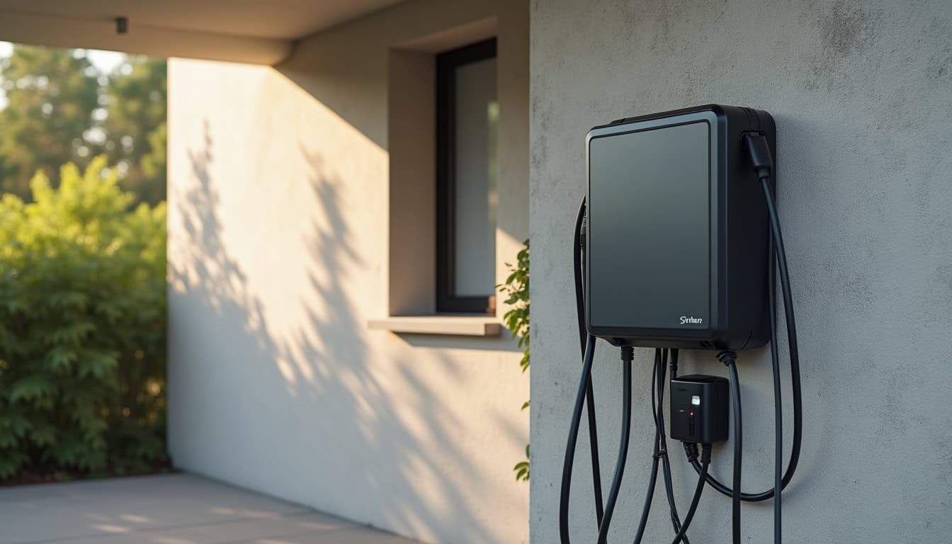 Installation d'une borne de recharge électrique murale dans un garage à Félines