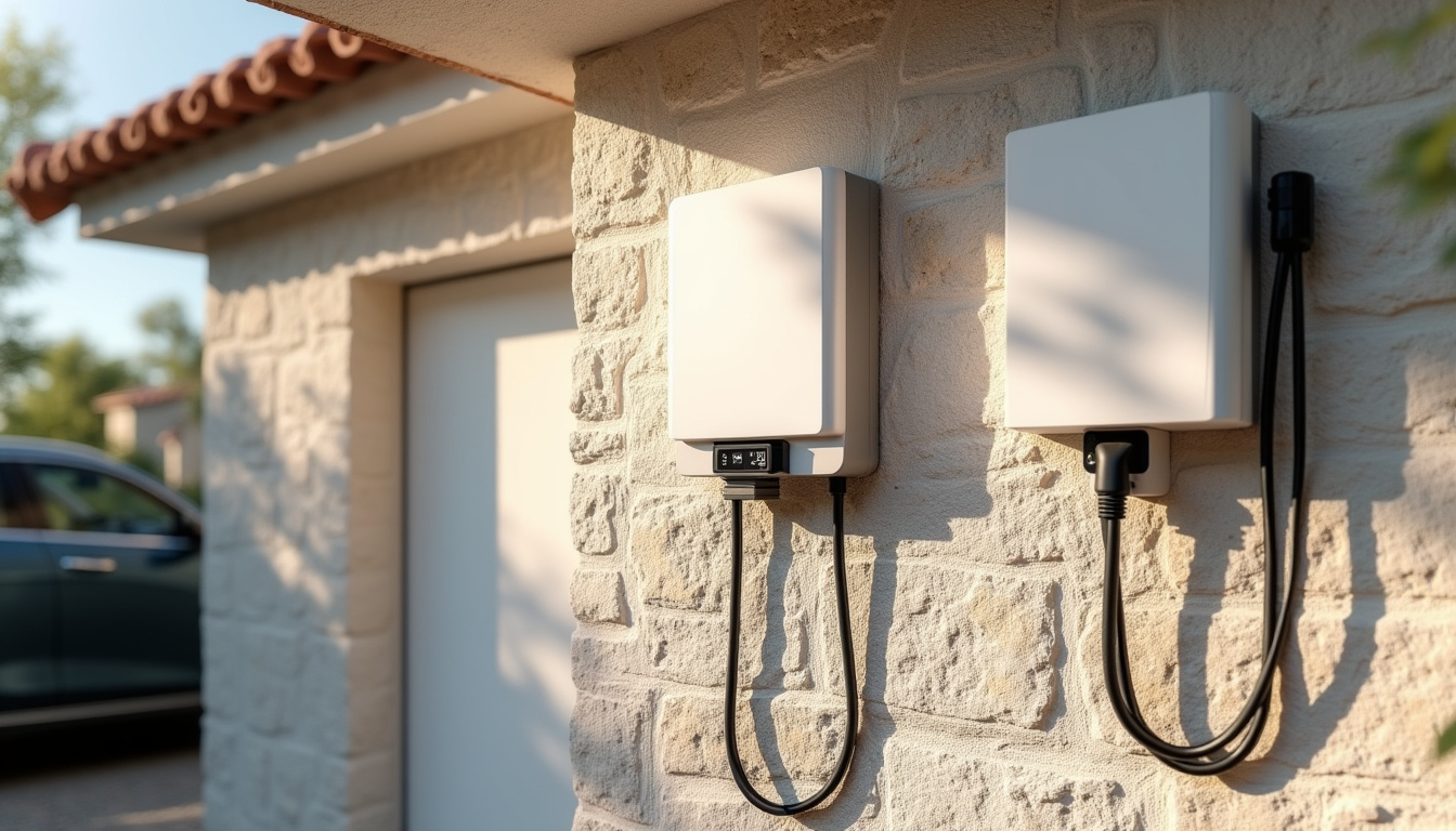 Installation d'une borne de recharge électrique murale dans un garage à Portiragnes