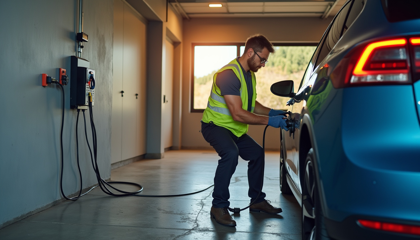 Installation d'une borne de recharge électrique par un électricien qualifié à Morgny-la-Pommeraye
