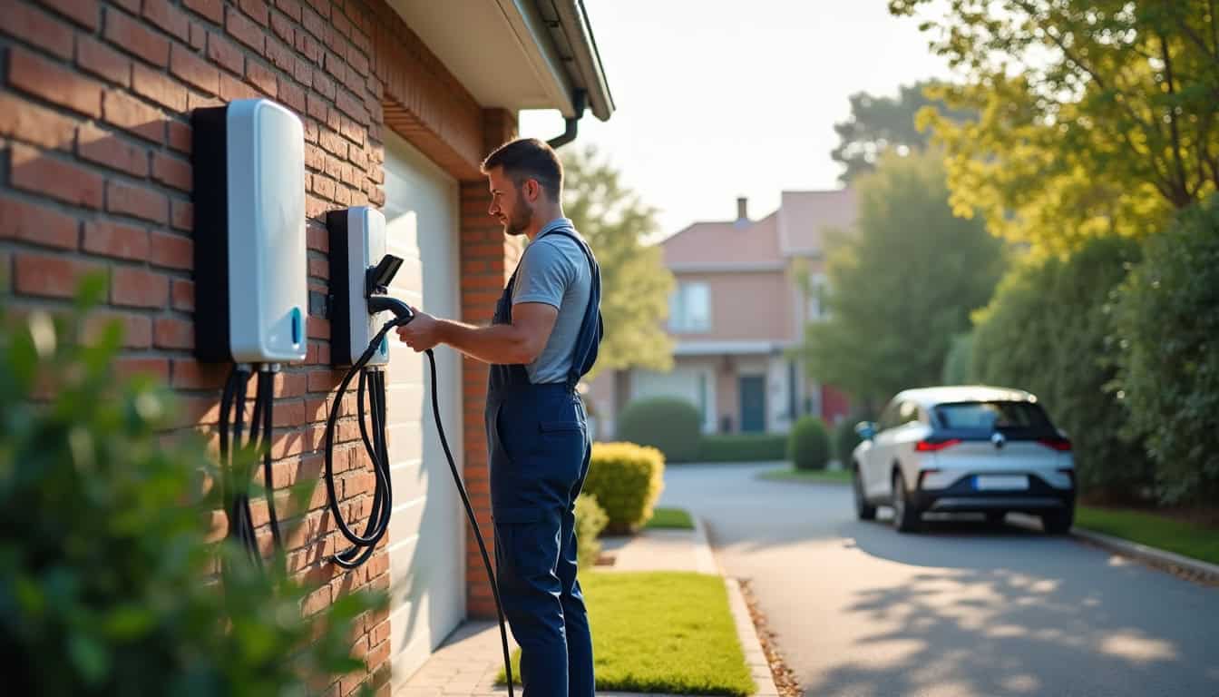 Installation d'une borne de recharge électrique par un professionnel à Poix-de-Picardie
