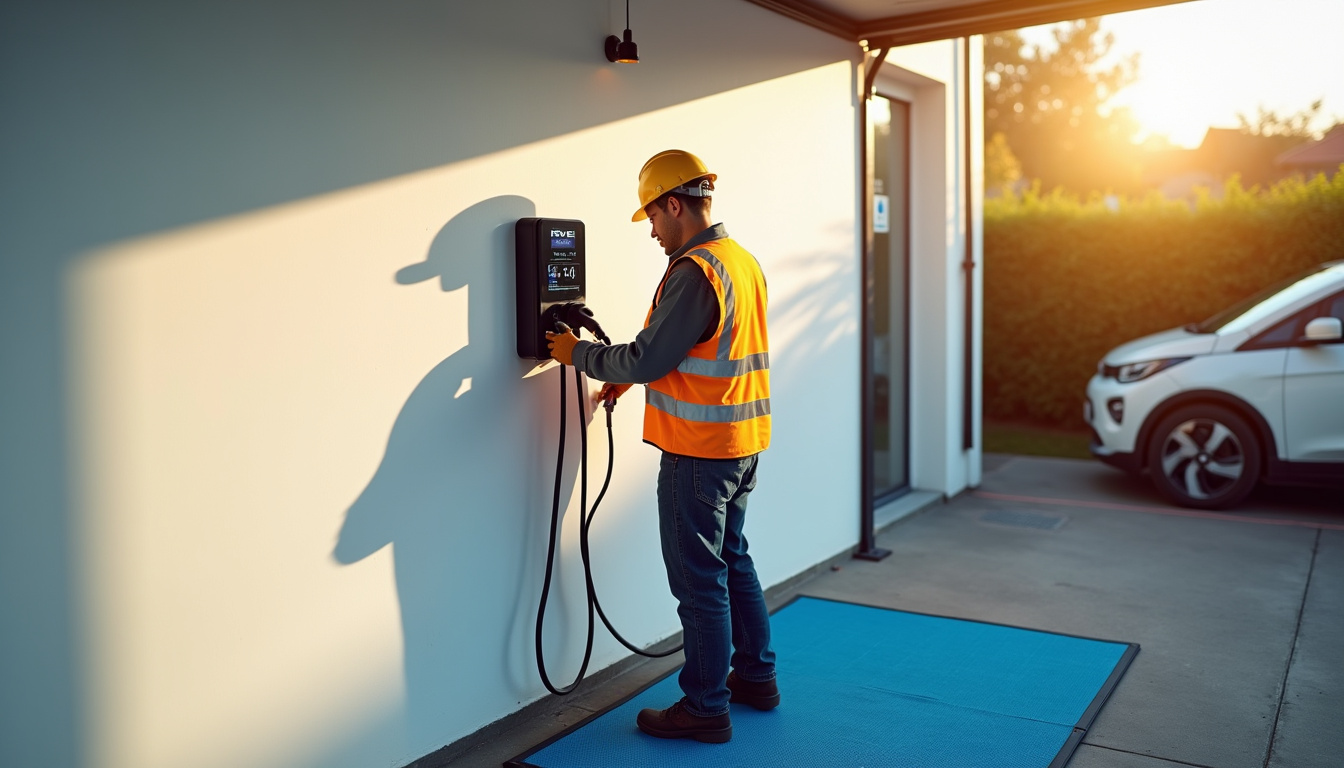 Installation d'une borne de recharge électrique par un professionnel certifié IRVE à La Fouillouse