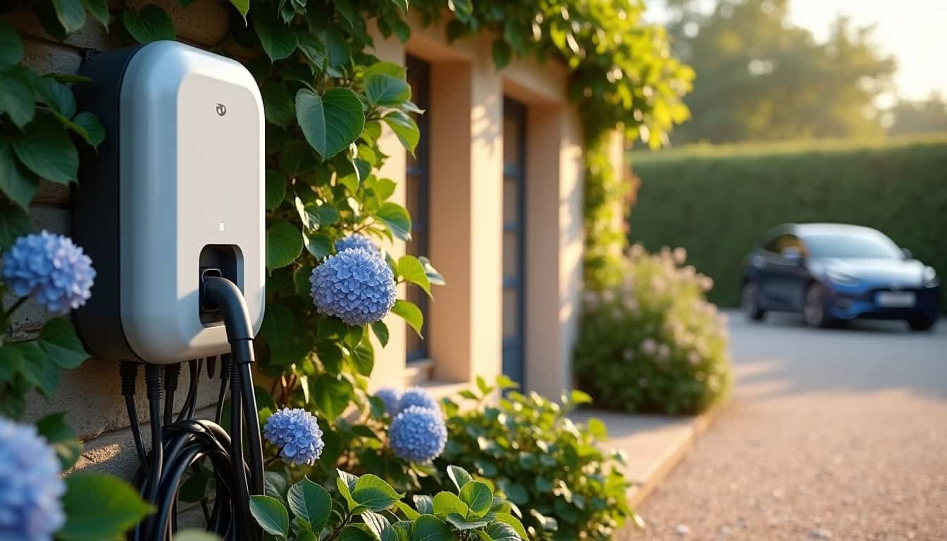 Installation d'une borne de recharge électrique pour véhicule électrique en extérieur