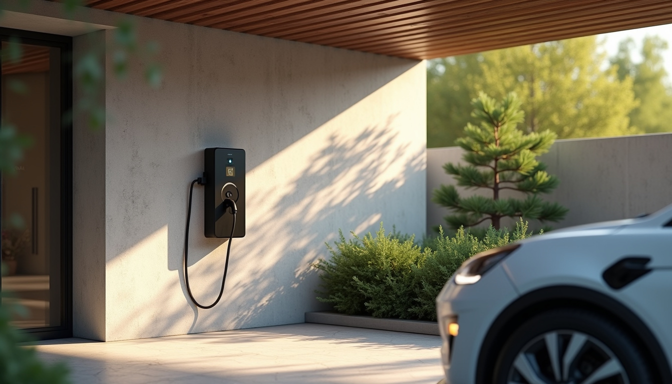 Installation d'une borne de recharge électrique sous carport à Gragnague