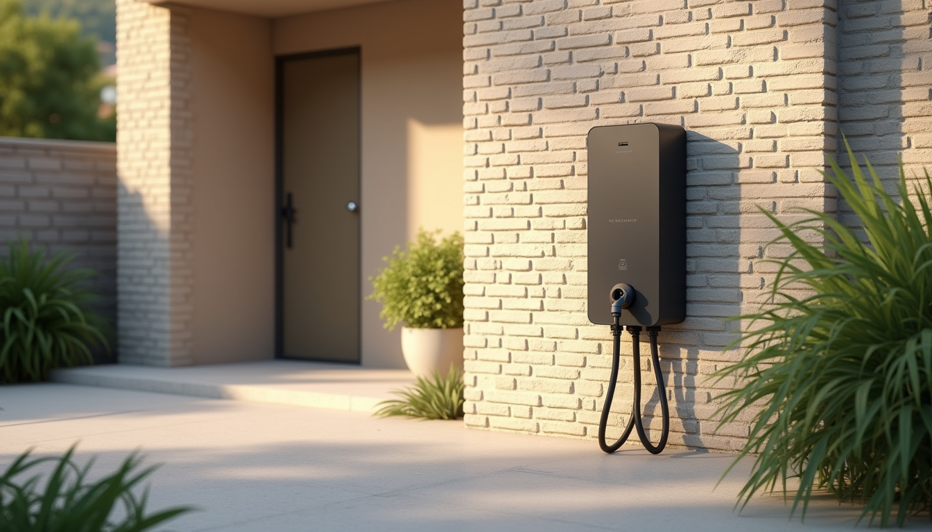 Installation d'une borne de recharge électrique sur un mur extérieur
