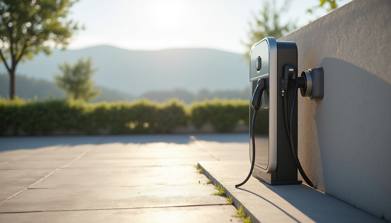 Installation d'une borne de recharge électrique sur un parking privé à Diesen