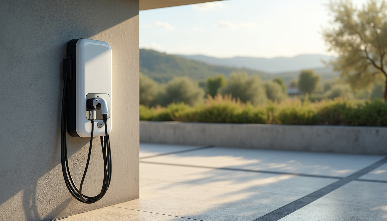 Installation d'une borne de recharge électrique sur un parking privé à Montélimar