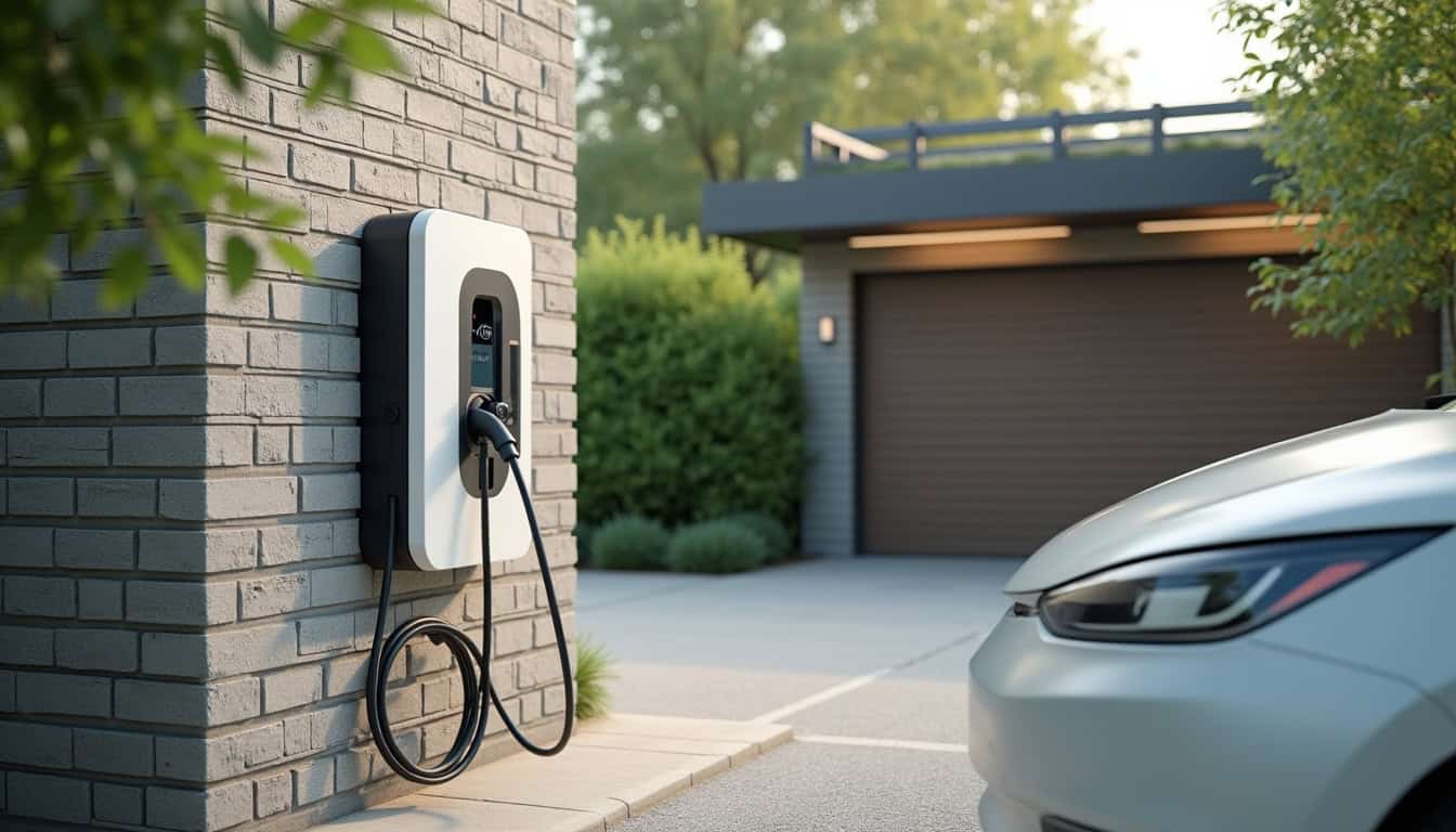 Installation d'une borne de recharge électrique sur un parking privé à Montigny-en-Ostrevent
