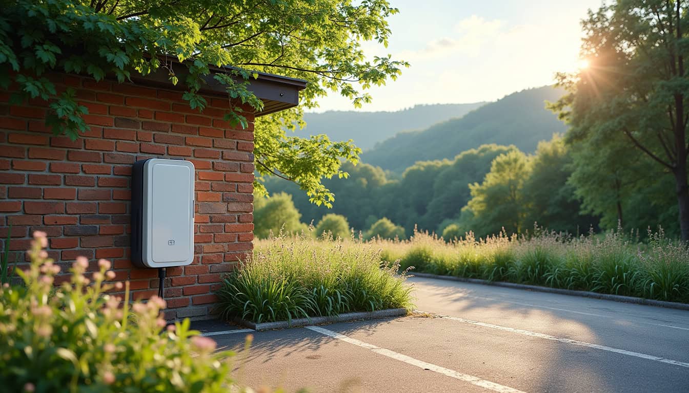 Installation d'une borne de recharge électrique sur un parking privé à Raon-aux-Bois