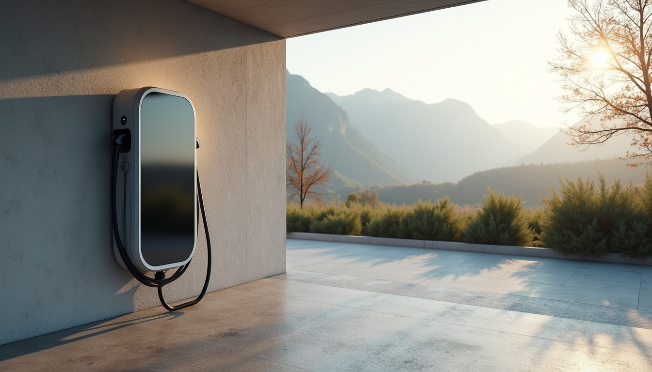 Installation d'une borne de recharge électrique sur un parking privé à Ronchamp