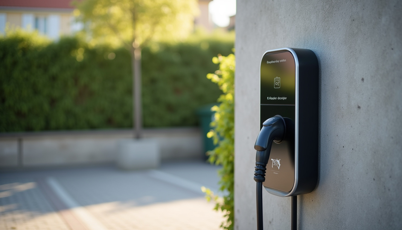 Installation d'une borne de recharge électrique sur une place de parking privative à Incheville
