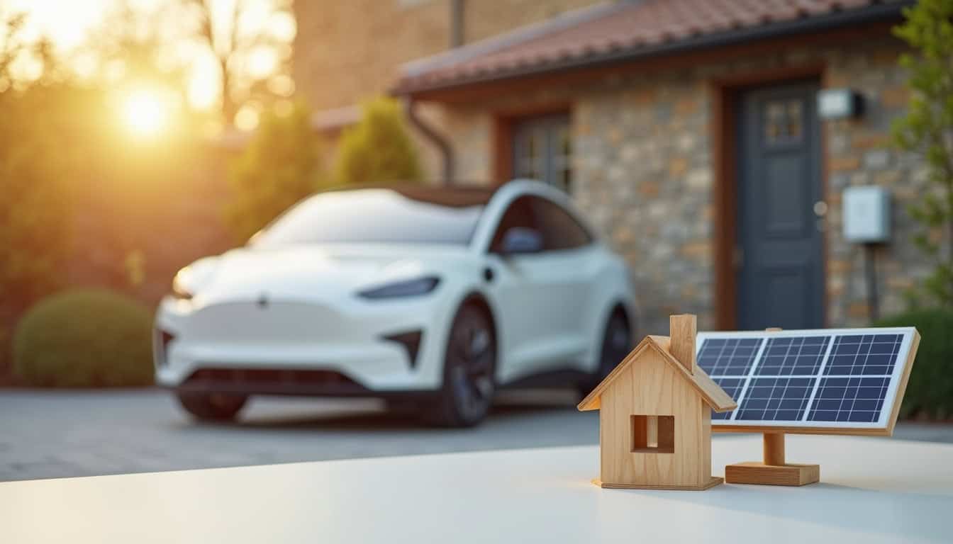 Installation d'une borne de recharge électrique sur une place de parking privative à Paillet