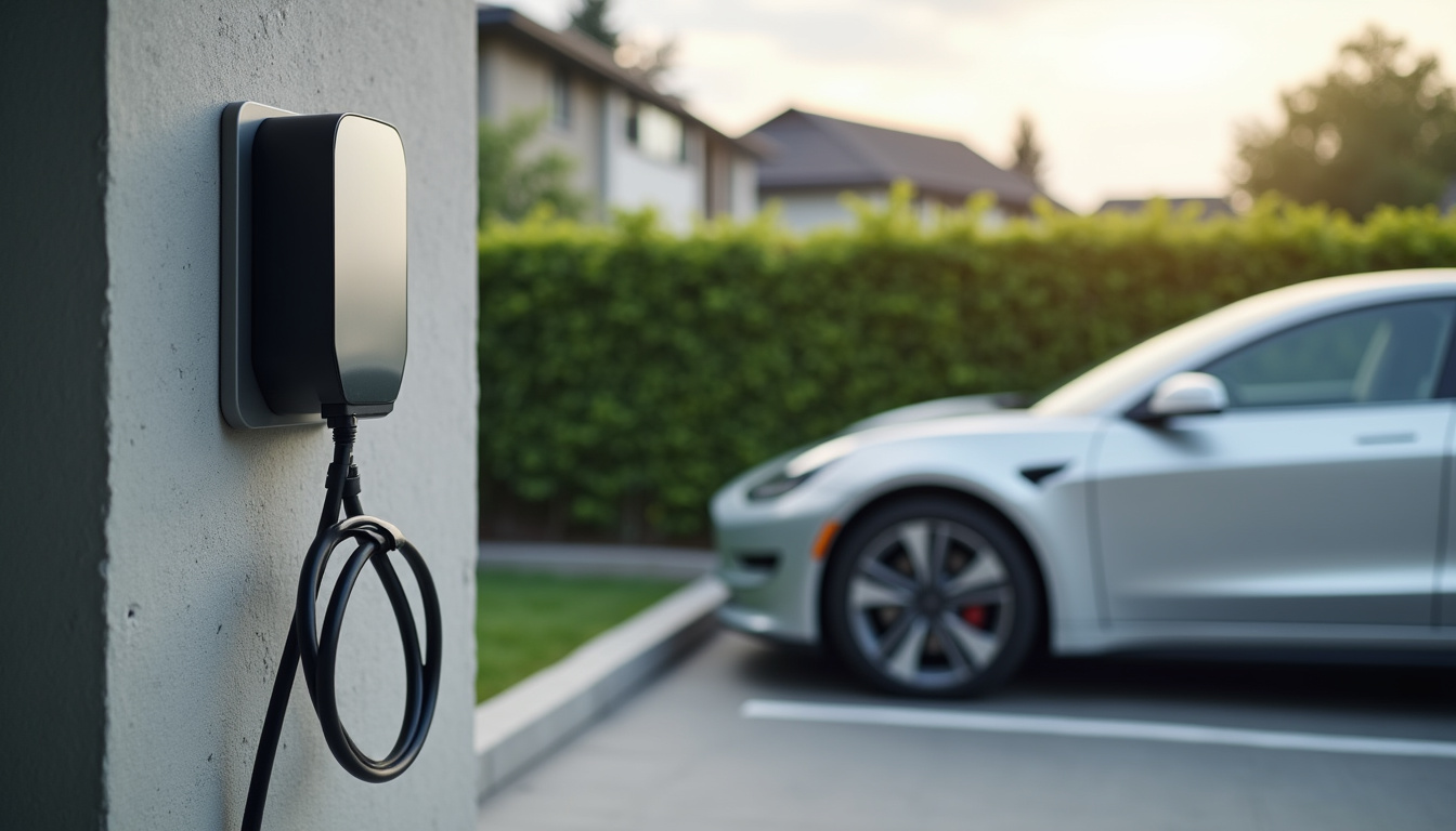 Installation d'une borne de recharge électrique sur une place de parking privée