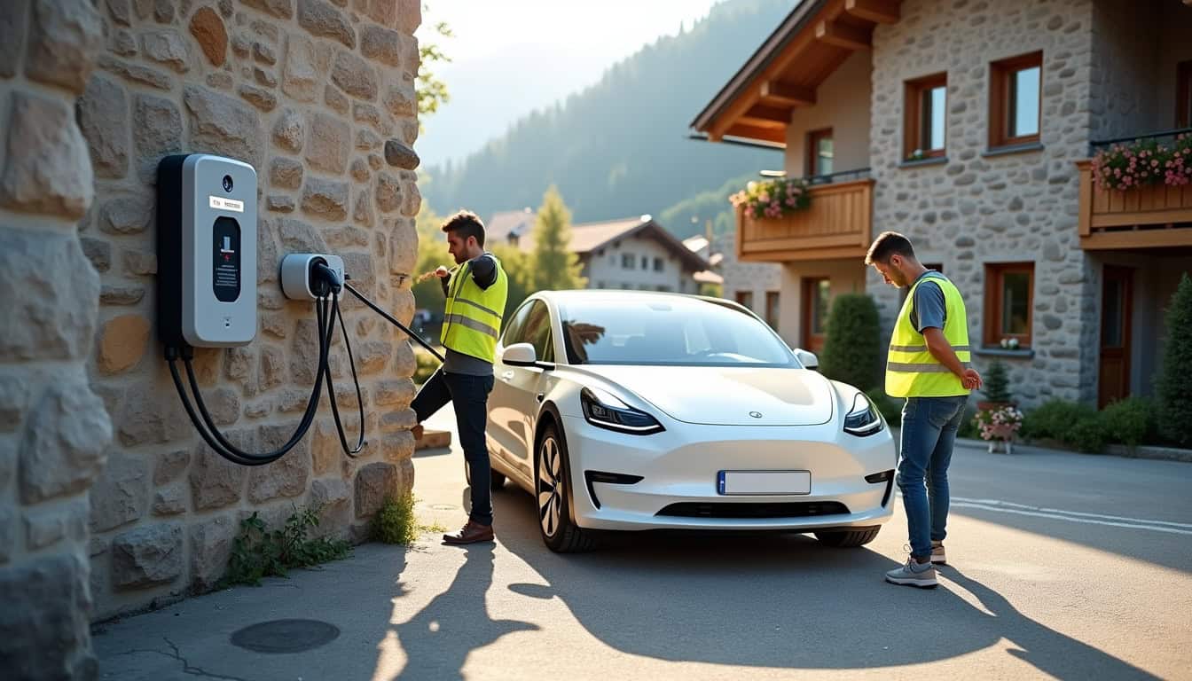 Installation d'une borne de recharge en copropriété à Doussard