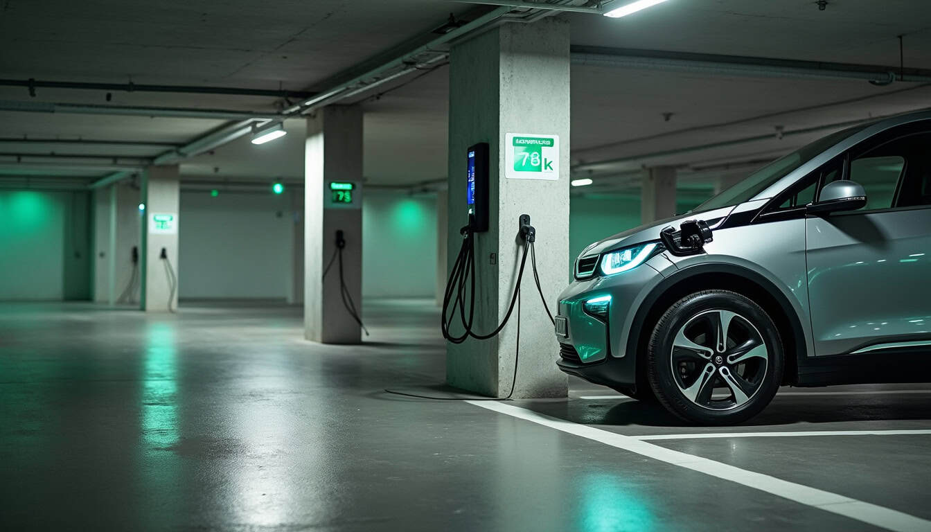 Installation d'une borne de recharge en copropriété à Meyzieu avec parking sous-sol et raccordement sécurisé