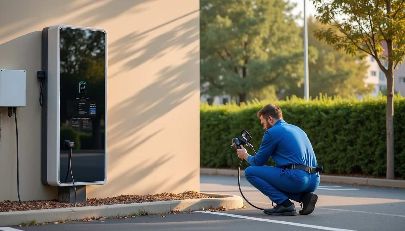 Installation d'une borne de recharge en copropriété à Plobsheim