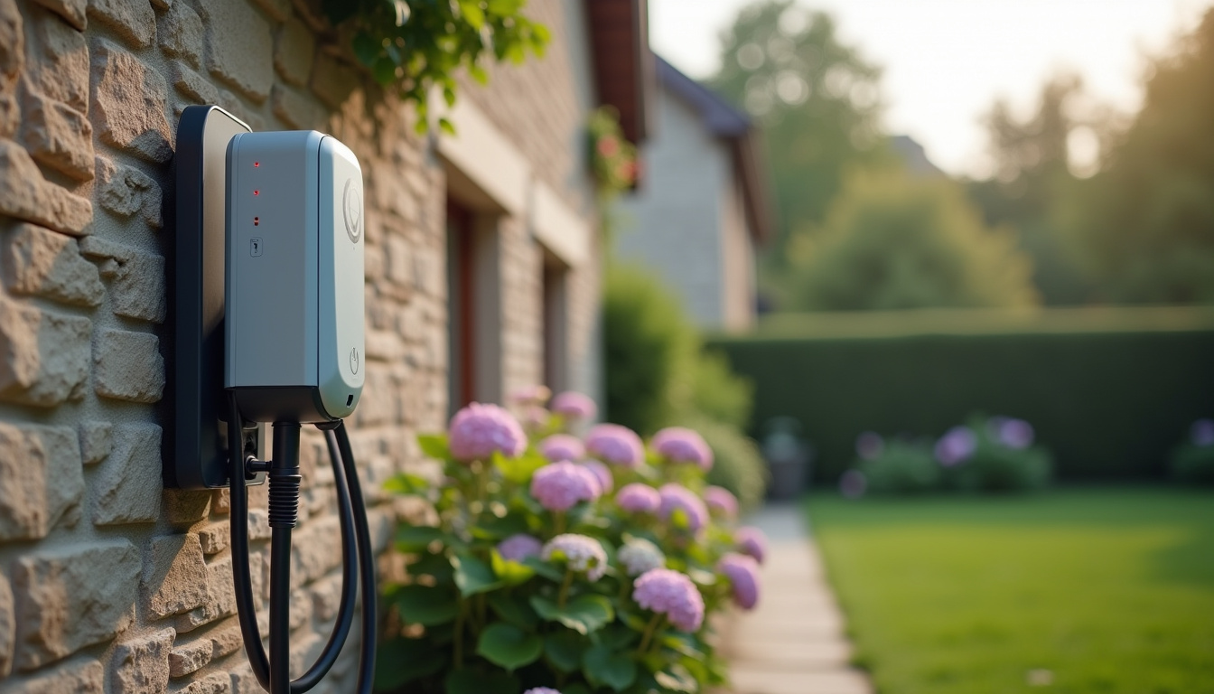 Installation d'une borne de recharge en extérieur à Boussay