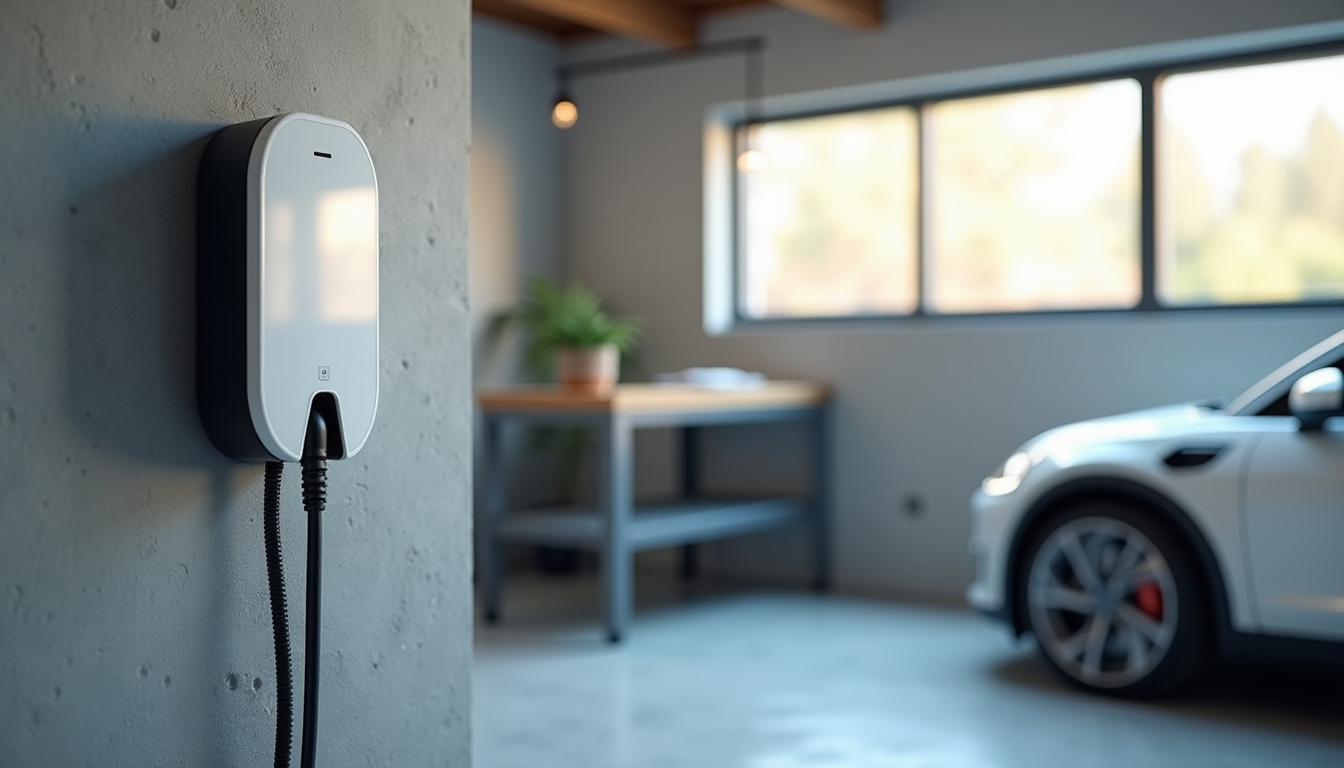 Installation d'une borne de recharge IRVE dans un garage privé à Saint-Gervais-les-Trois-Clochers