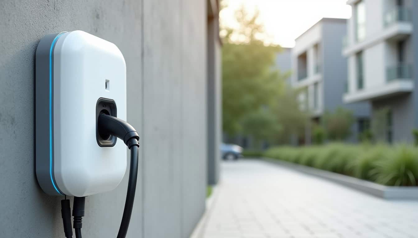 Installation d'une borne de recharge murale à Coray