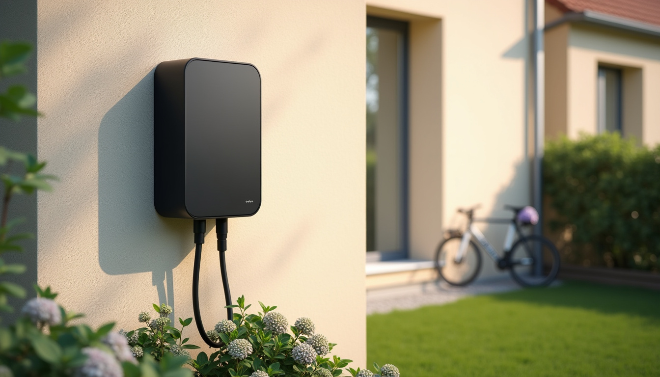 Installation d'une borne de recharge murale à l'extérieur d'une maison à Moigny-sur-École