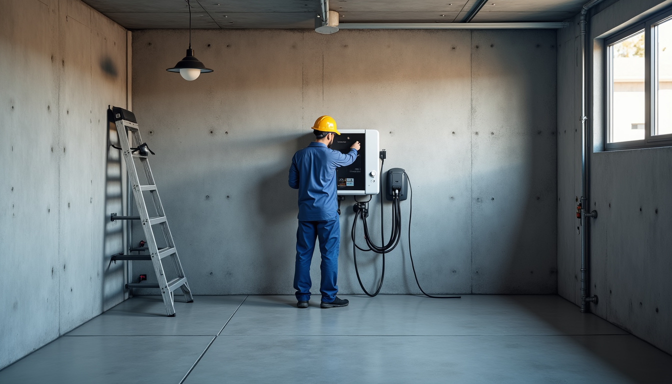 Installation d'une borne de recharge murale à l'intérieur d'un garage privé à Chaingy