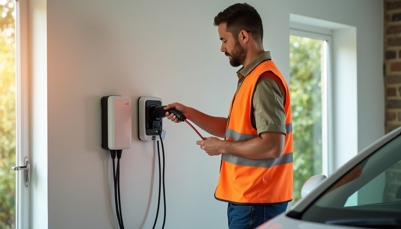 Installation d'une borne de recharge murale à Maillane par un technicien certifié IRVE
