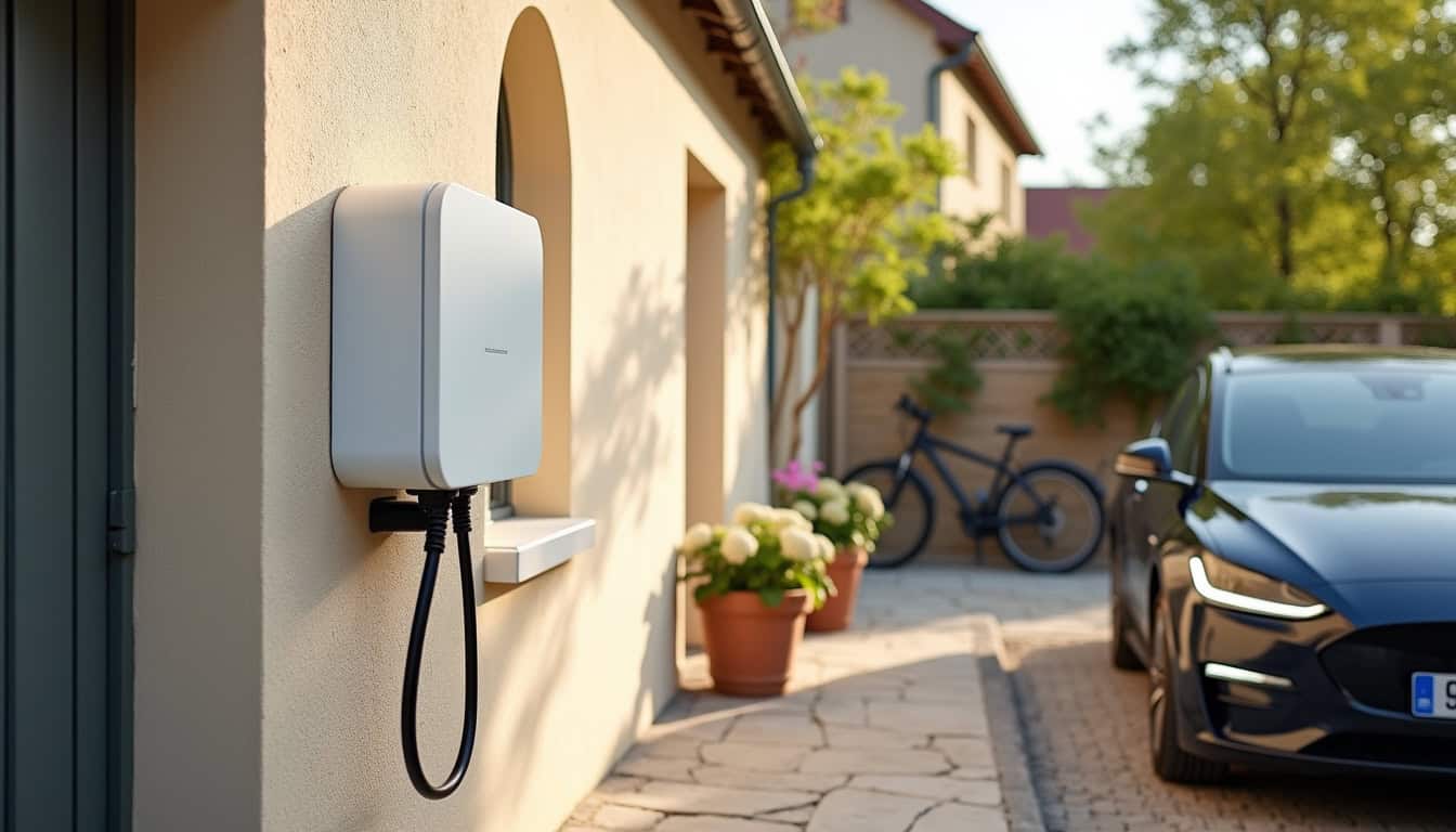 Installation d'une borne de recharge murale à Neuville-sur-Ain
