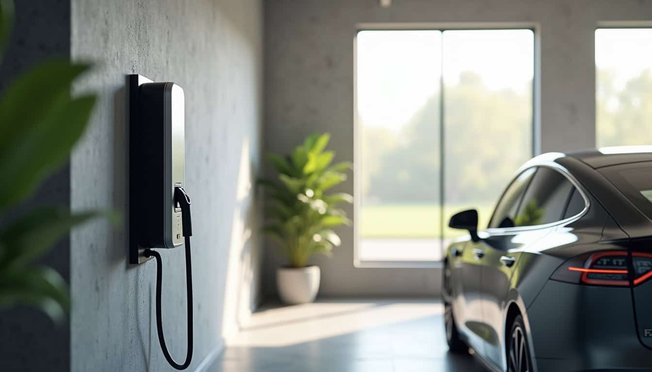 Installation d'une borne de recharge murale dans un garage à Gonesse