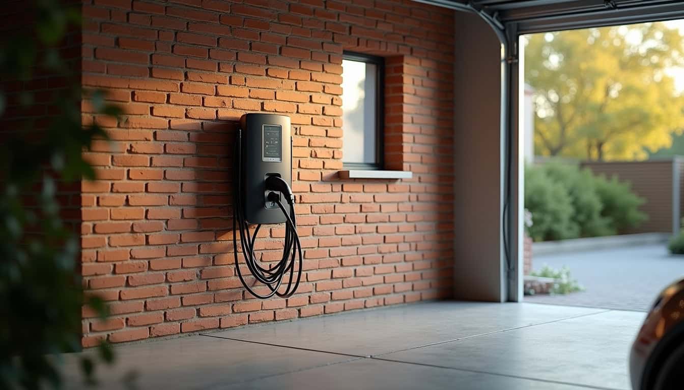Installation d'une borne de recharge murale dans un garage à Luray