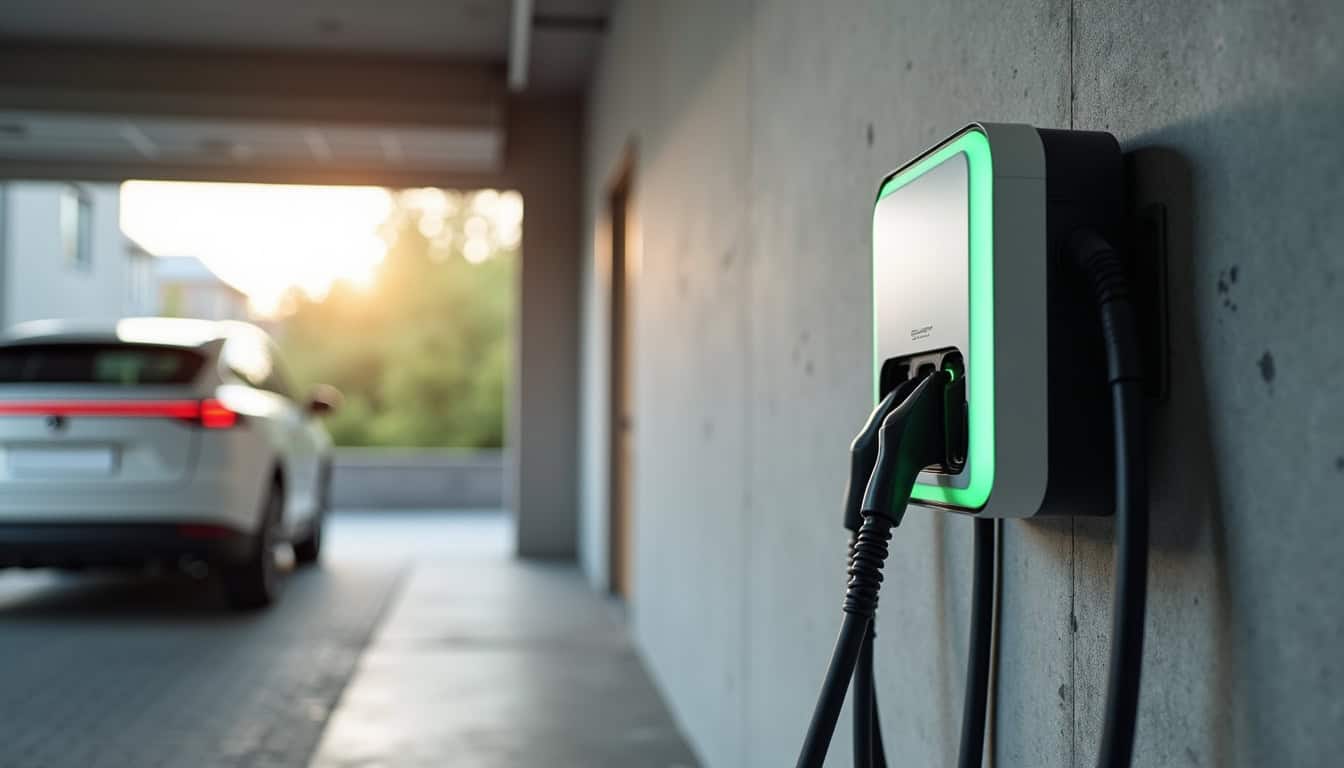 Installation d'une borne de recharge murale dans un garage privé à Mouy